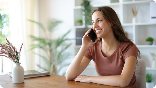 Happy employee at work